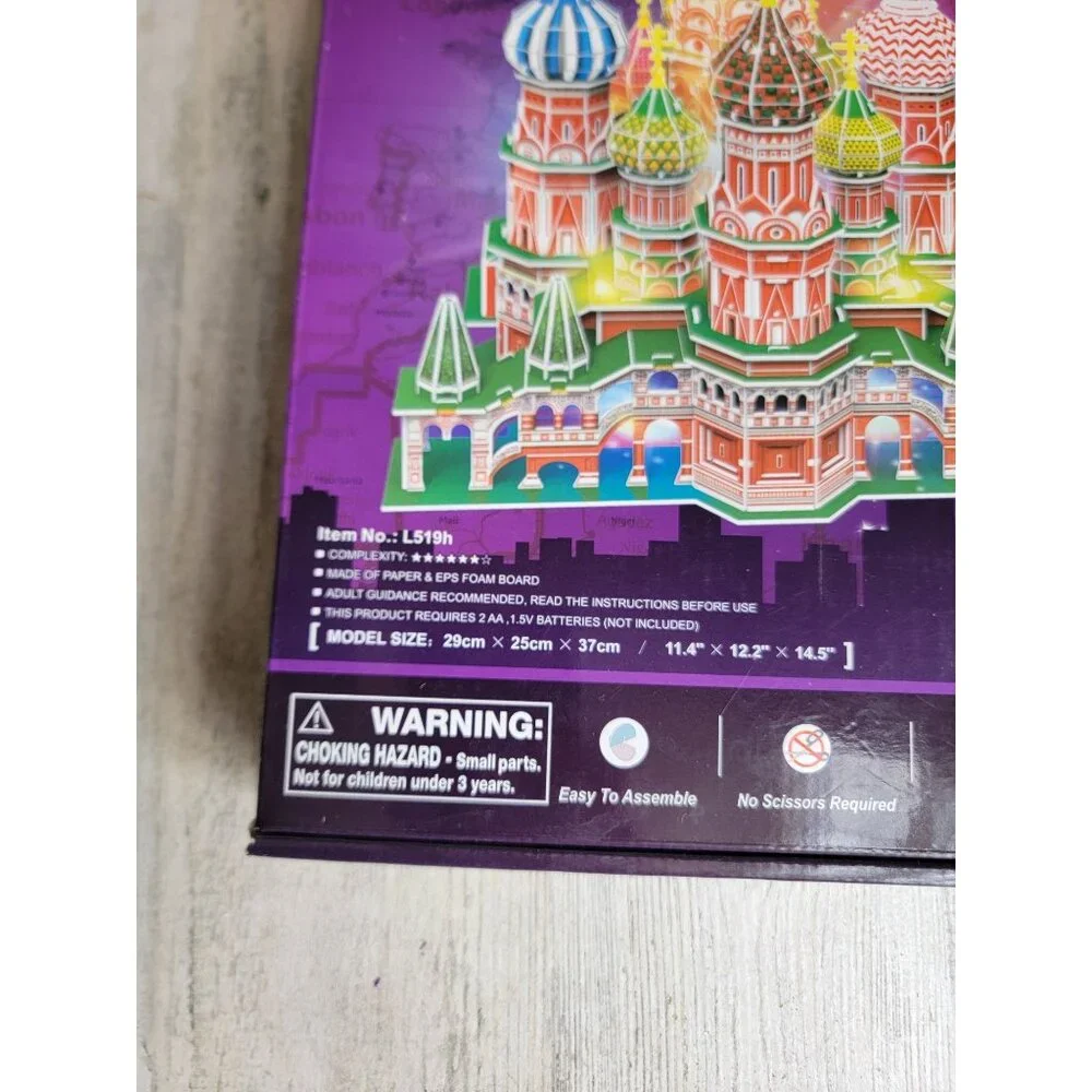 Cubic fun led Saint basil's‎ cathedral architectural model